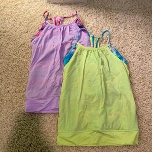 Two ivivva double Dutch tanks